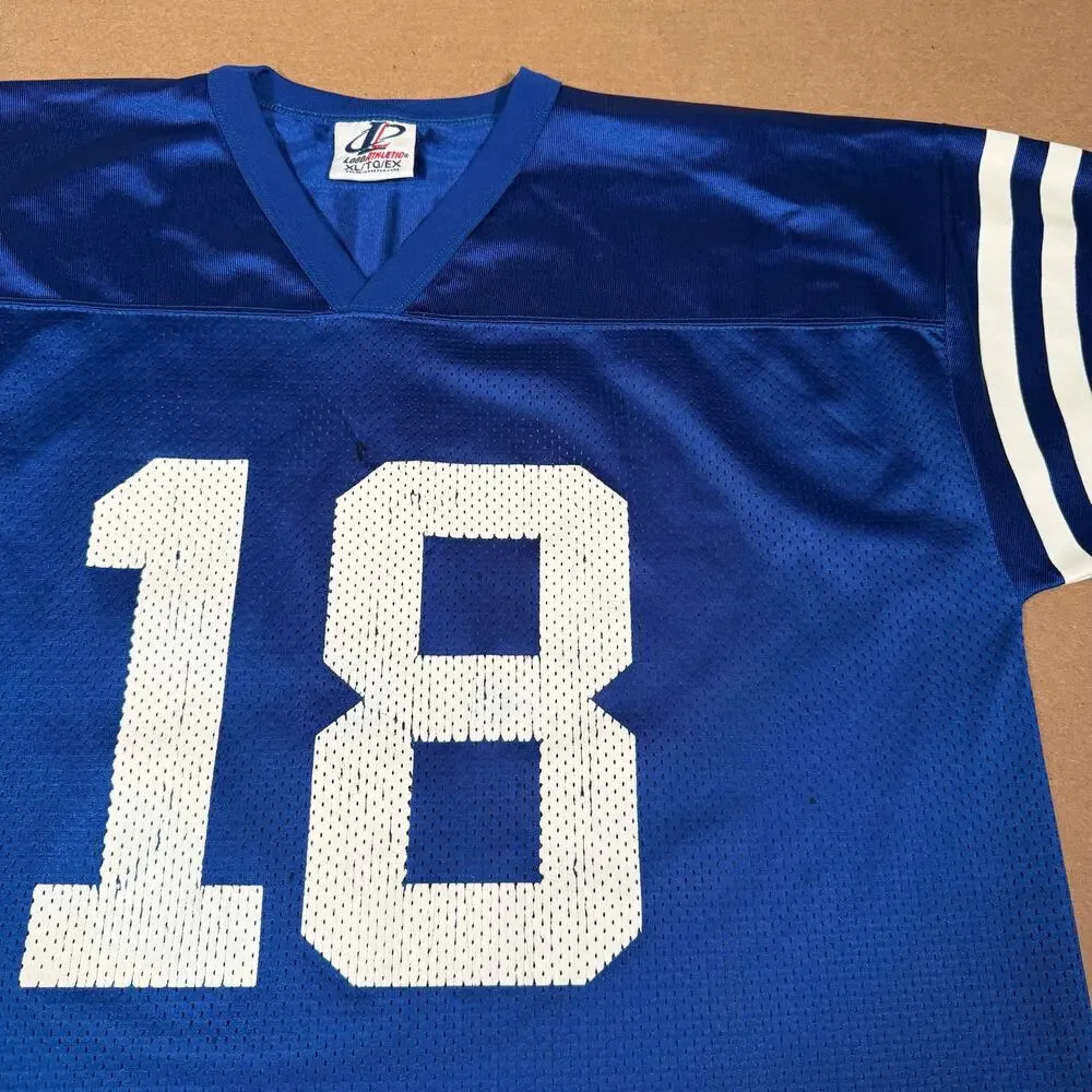 Vintage Indianapolis Colts Peyton Manning #18 Logo Athletic NFL Jersey Mens XL